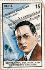 Lecuona on a stamp